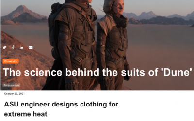 Our work is featured in “Science behind the suits of Dune” article